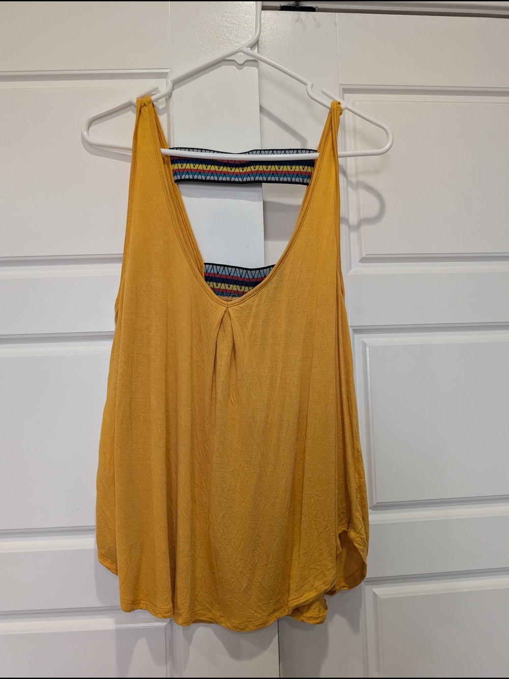 Red Camel Mustard Yellow Tribal Trim Tank | XL